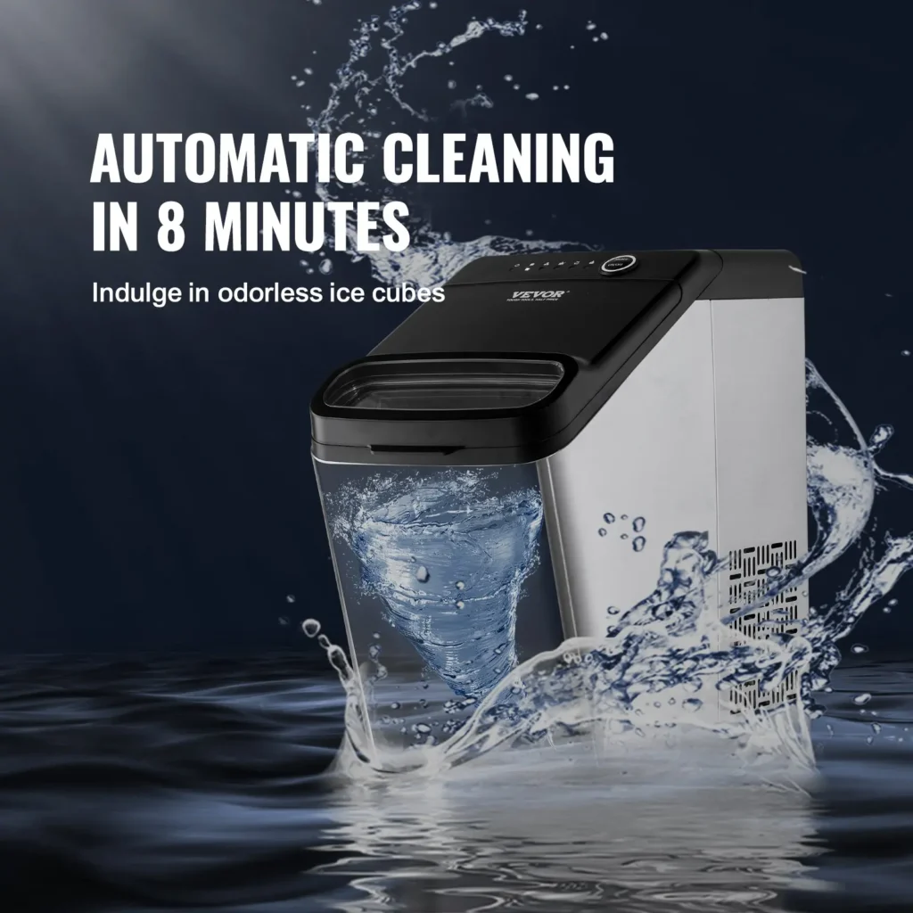 VEVOR Countertop Ice Maker, 9 Cubes Ready in 7 Mins