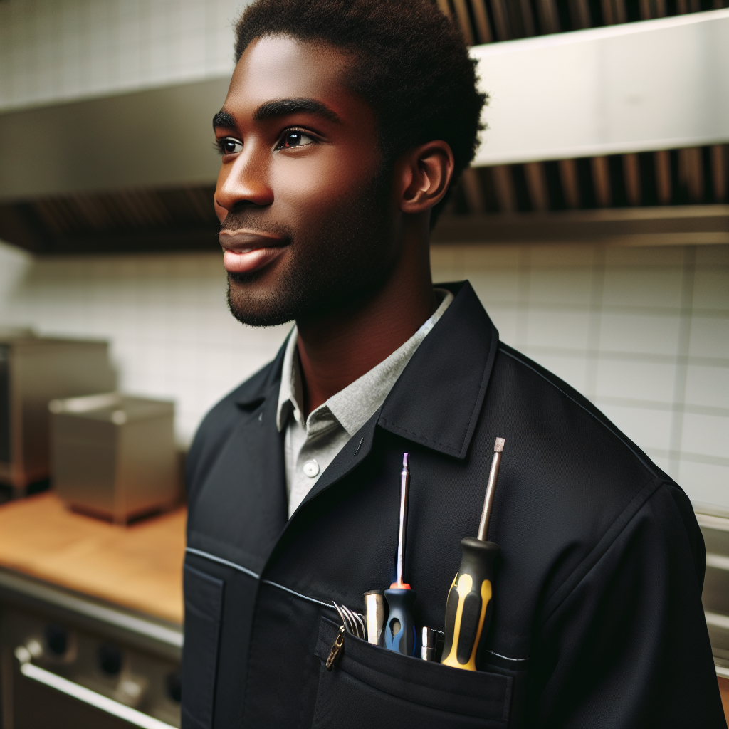 A profile picture of a african american male service kitchen technicain